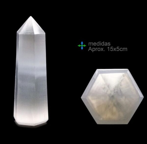 Obelisco Selenite 150x50mm