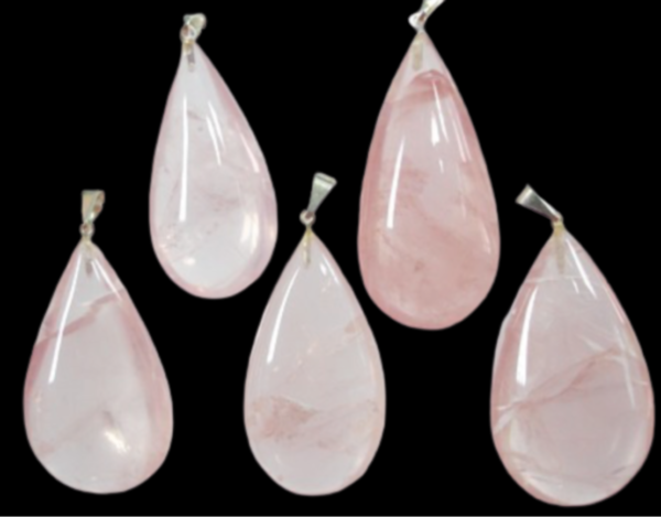 Quartz Rosa, Pingente em Lagrima