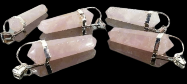 Quartz Rosa, Pingente Biterminado