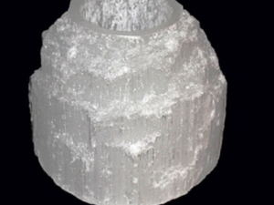 Selenite, porta velas