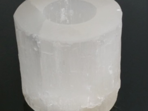 Selenite, porta velas cilindro