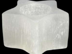 Selenite, porta velas