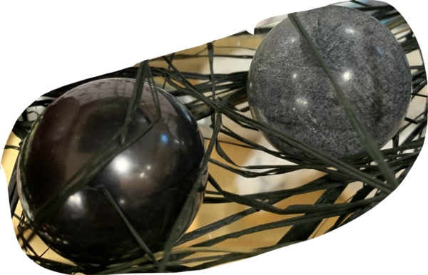 Shungite, esferas duplas Tulikivi