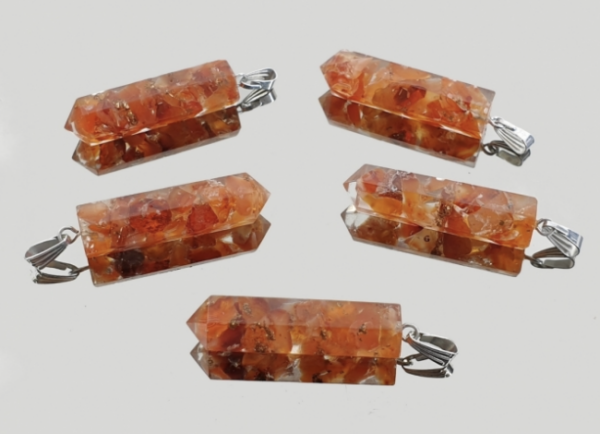Pingente Orgonite Cornalina