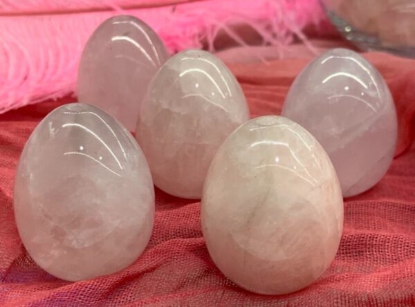 Ovo Yoni Quartz Rosa, 40*25mm