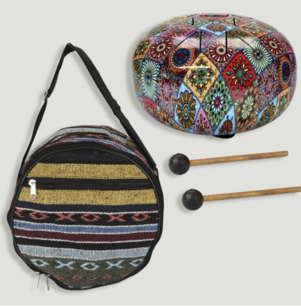 Instrumento De Metal Tam-Drum + Mochila. 25cm