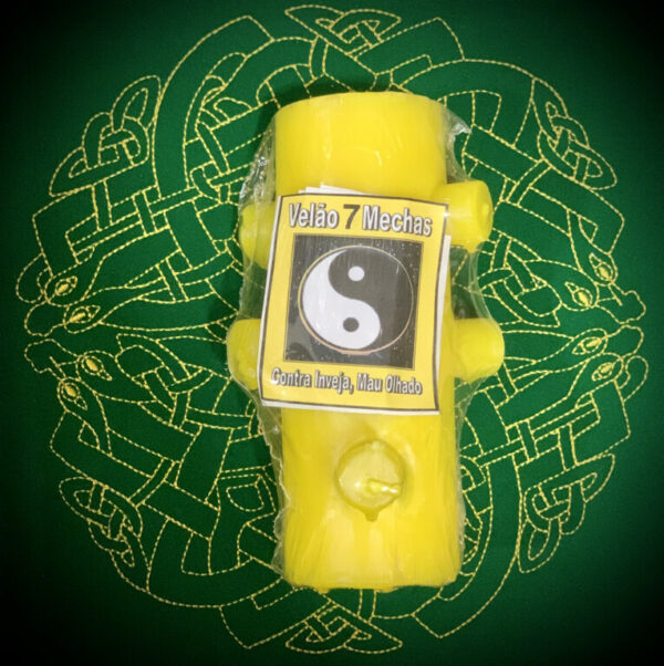 Vela 7 Mexas Amarelo