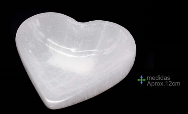 Selenite, Taça Coração 12cm - Image 2