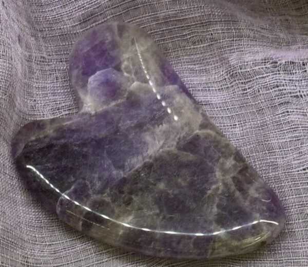 Gua Sha Ametista 80x55mm