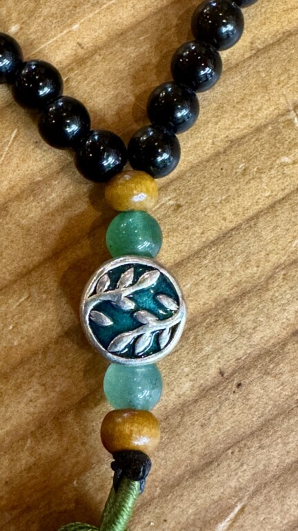Japamala Turmalina Negra, Olho Tigre e Quartz Verde 33cm - Image 4