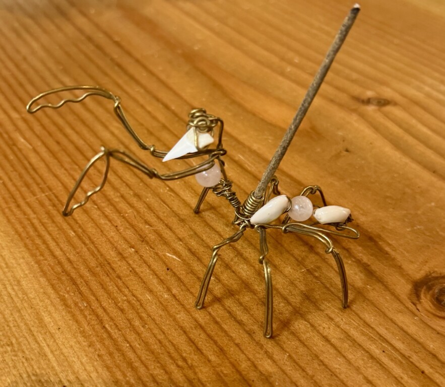 Porta Incensos Bronze Louva Deus