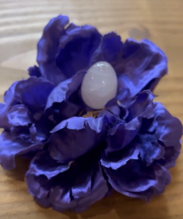 Ovo Yoni Quartz Rosa 3x2cm