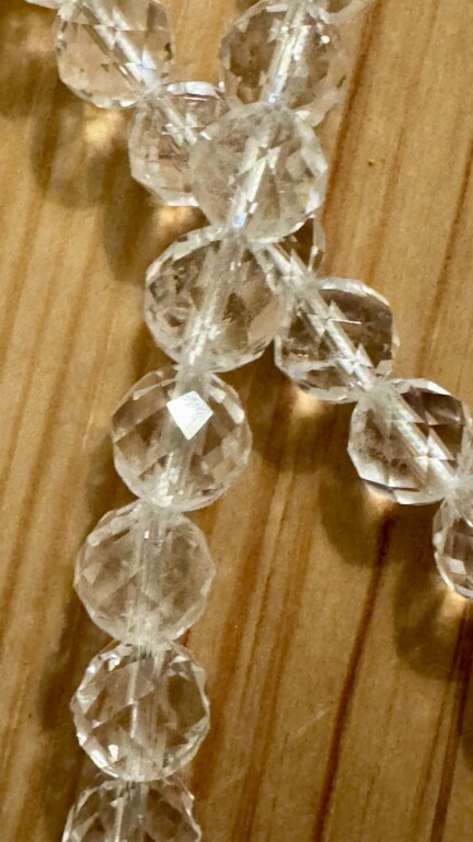 Japamala/Guia Iemanjá. Quartz multifacetado, Jade, Amazonite e Água Marinha. 53cm - Image 4